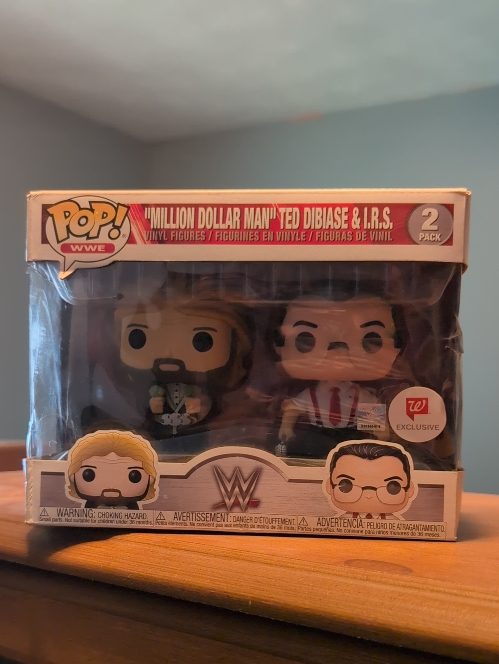Million Dollar Man Ted DiBiase & I.R.S. 2-Pack (White & Black)